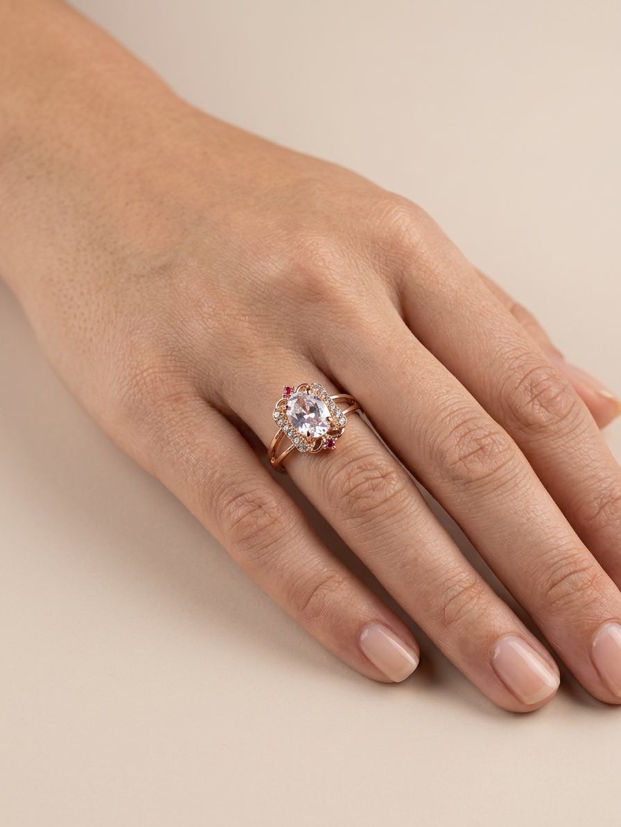 Clear Azure Ring