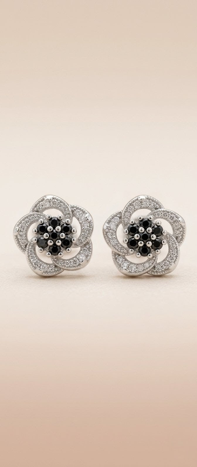 Silver Bloom Studs