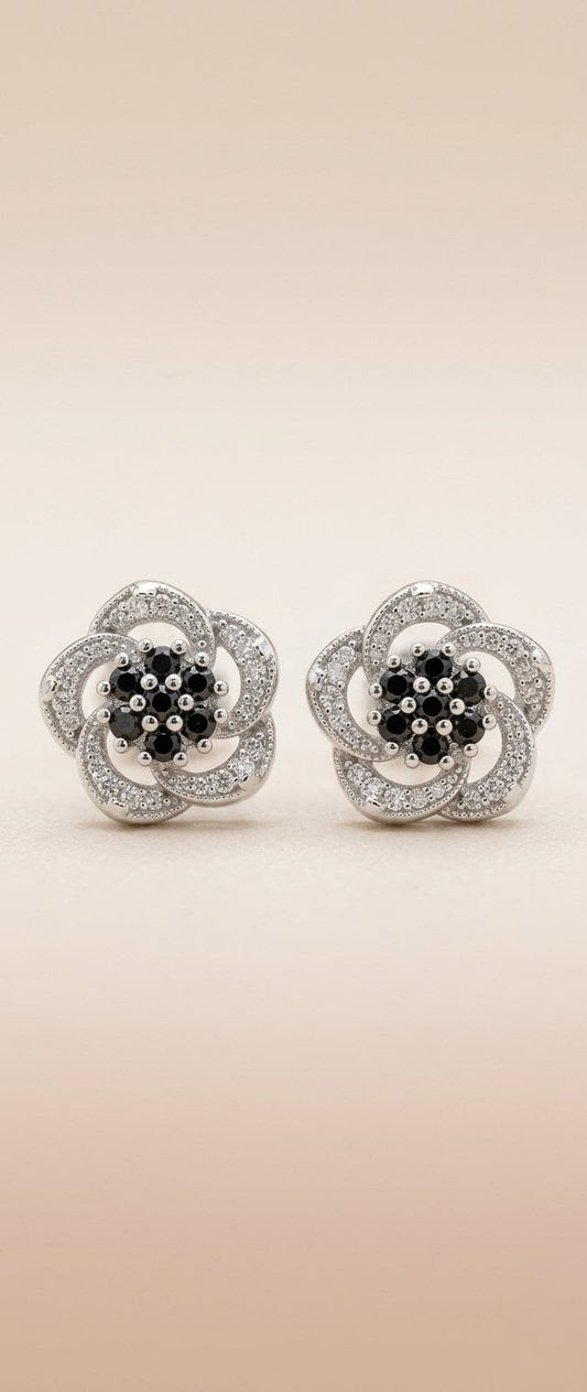 Silver Bloom Studs