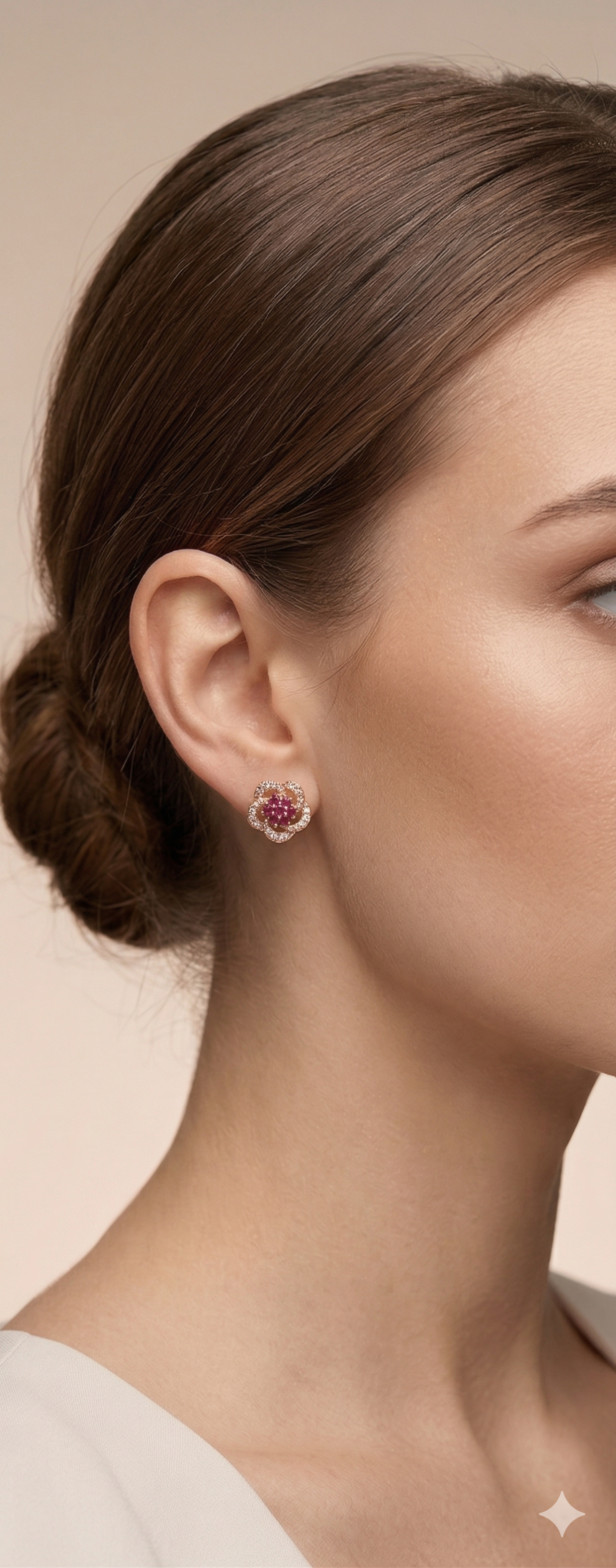 Silver Bloom Studs
