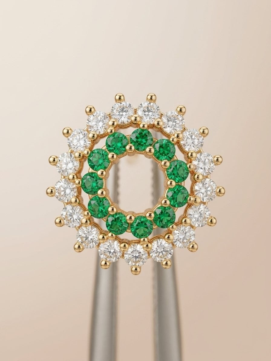 Gold Sunburst Stud