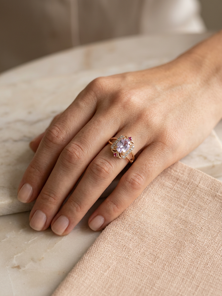 Clear Azure Ring