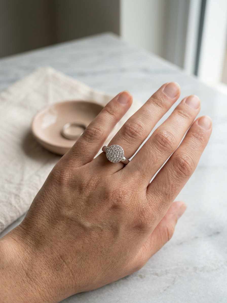 Azure Sparkle ring