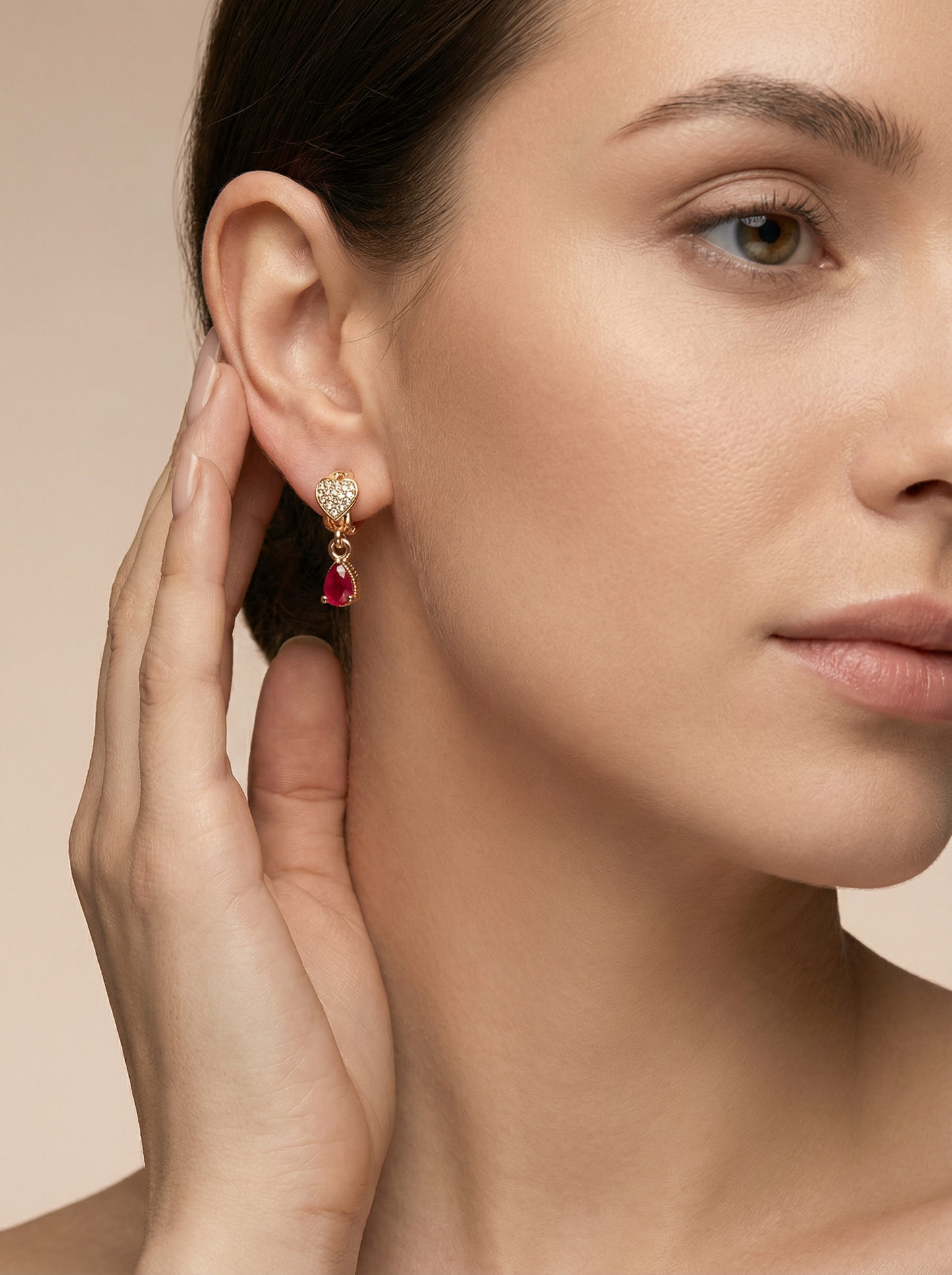 Ruby Heart Drops