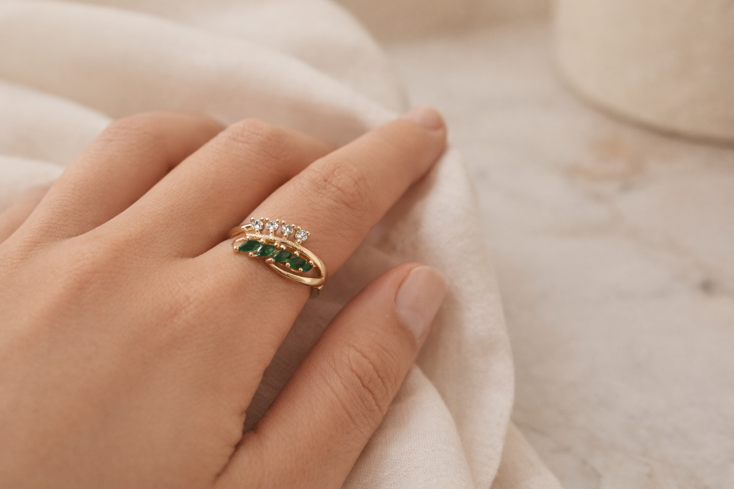 Emerald Leaf Wrap